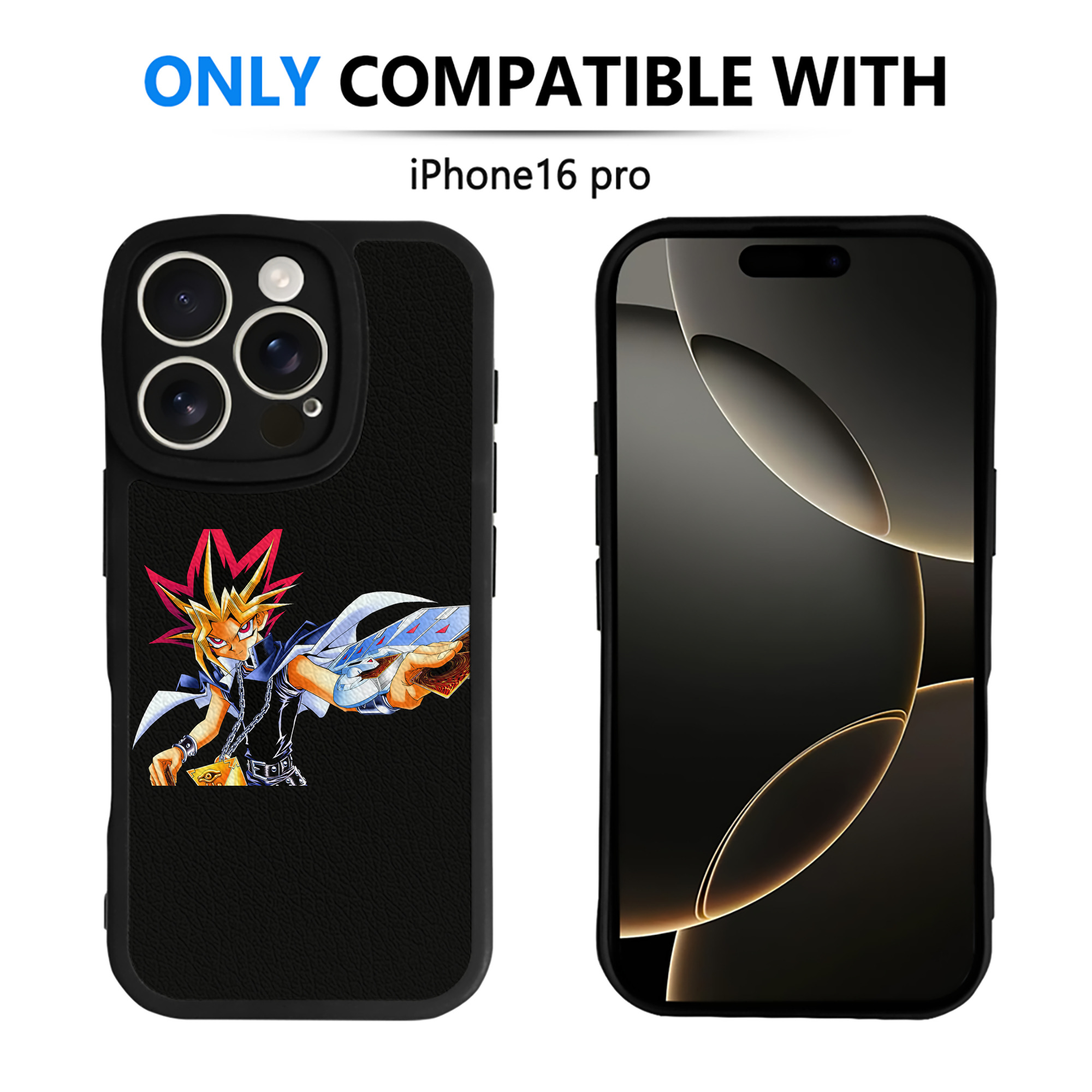 遊☆戯☆王 Yu-Gi-Oh! 【iPhone 16シリーズ対応】シリコンスマホケース（レザー調） 材質：シリコン